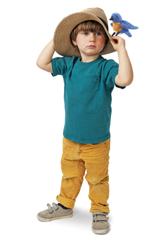 Mini Bluebird Finger Puppet - Folkmanis