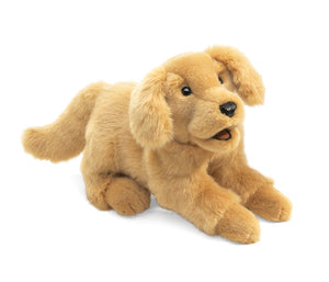 Golden Retriever Puppy Puppet - Folkmanis DISCOUNTED