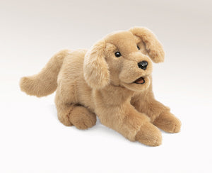 Golden Retriever Puppy Puppet - Folkmanis DISCOUNTED