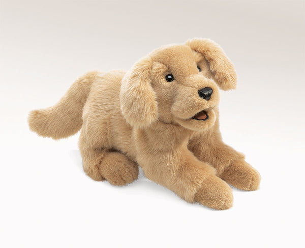Golden Retriever Puppy Puppet - Folkmanis DISCOUNTED