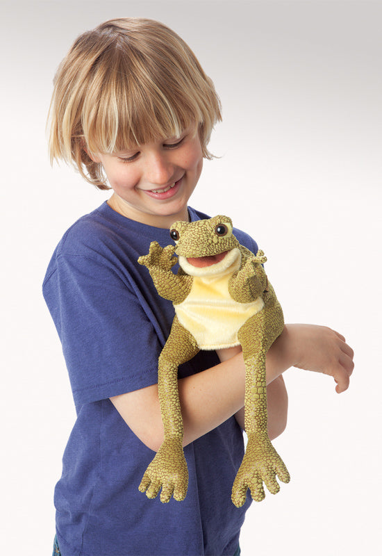 Funny Frog Hand Puppet - Folkmanis