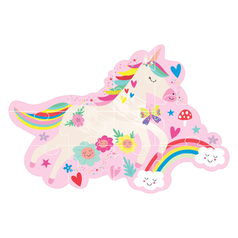 12 pc Shaped Jigsaw Puzzle - Rainbow Fairy  - Floss & Rock