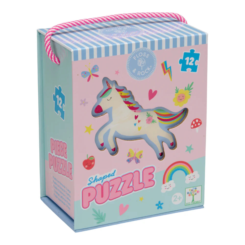 12 pc Shaped Jigsaw Puzzle - Rainbow Fairy  - Floss & Rock