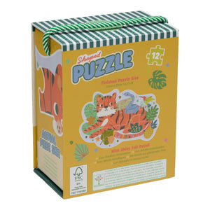 12pc Shaped Jigsaw Puzzle - Jungle - Floss & Rock