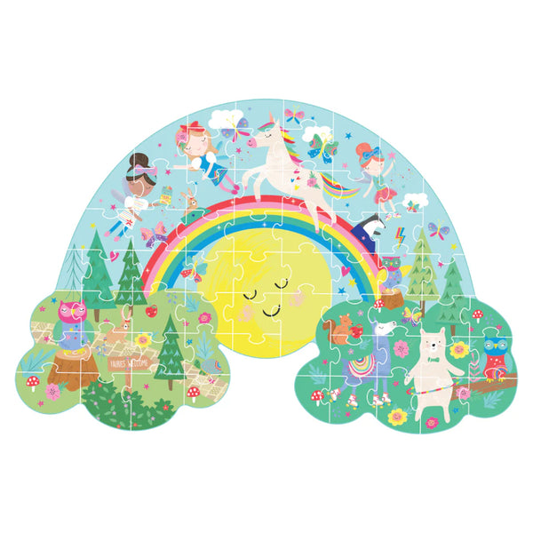 60 pc Shaped Jigsaw Puzzle - Rainbow Fairy - Floss & Rock