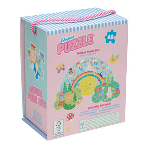 60 pc Shaped Jigsaw Puzzle - Rainbow Fairy - Floss & Rock