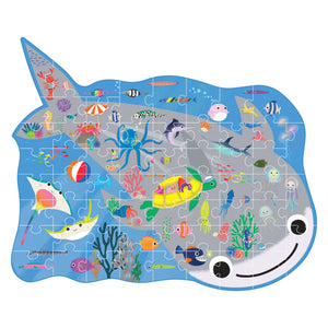 60 pc Shaped Jigsaw Puzzle - Ocean - Floss & Rock