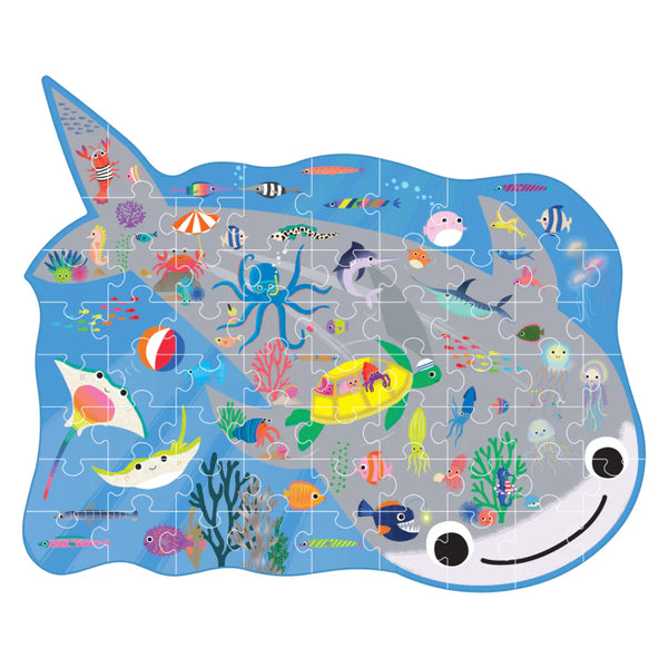 60 pc Shaped Jigsaw Puzzle - Ocean - Floss & Rock