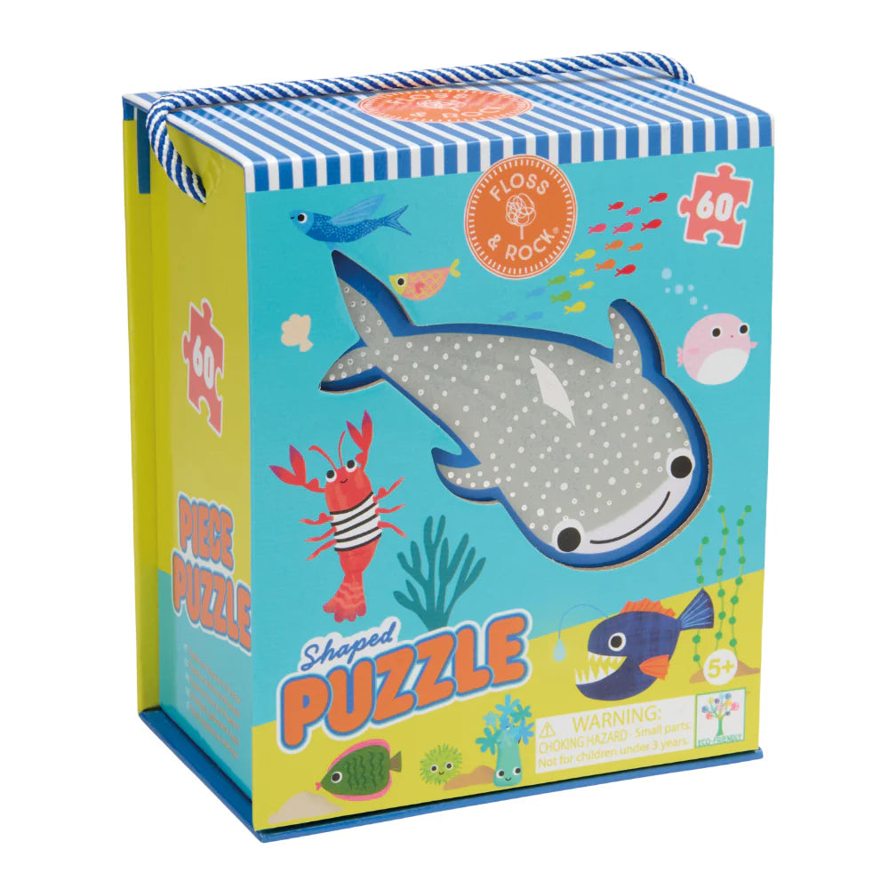 60 pc Shaped Jigsaw Puzzle - Ocean - Floss & Rock