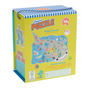 60 pc Shaped Jigsaw Puzzle - Ocean - Floss & Rock
