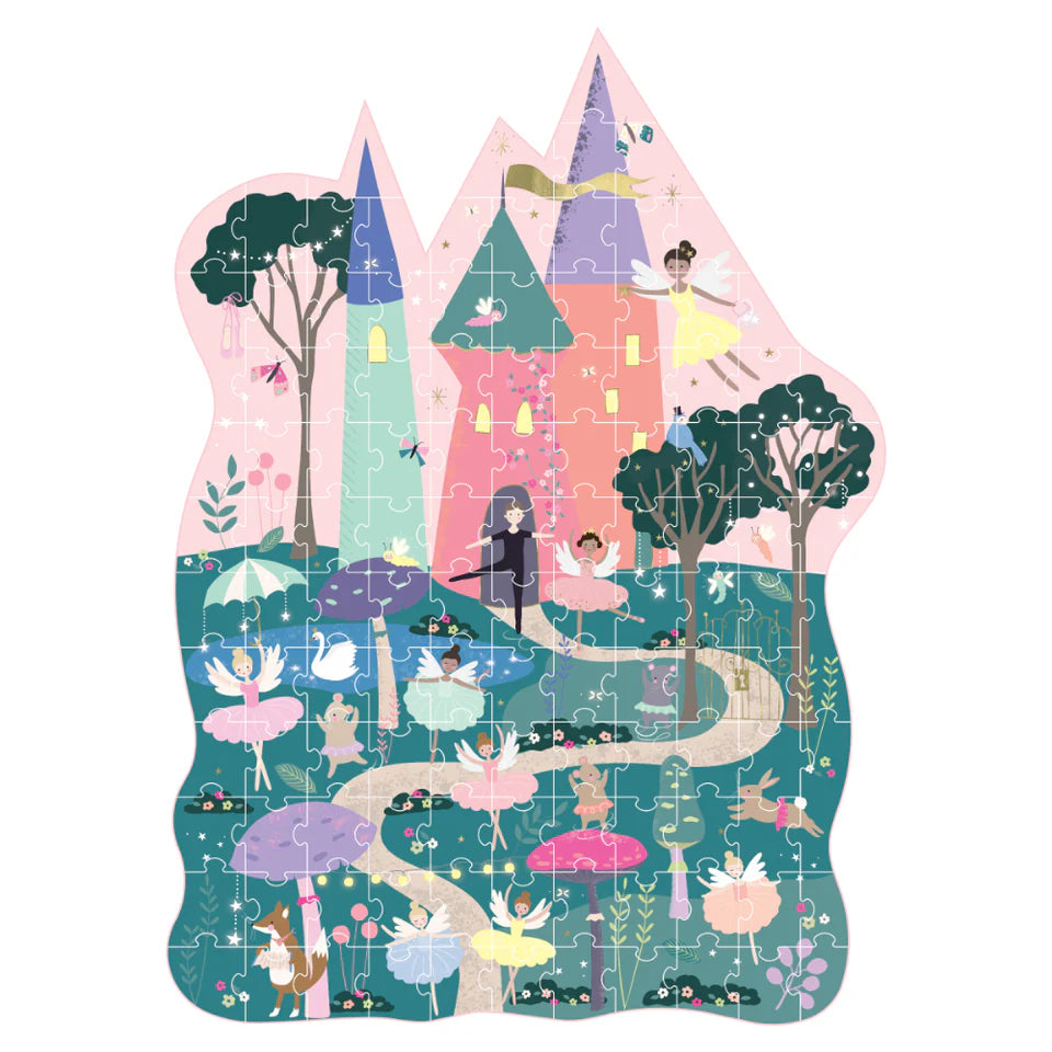 120 pc Shaped Jigsaw Puzzle - Enchanted - Floss & Rock