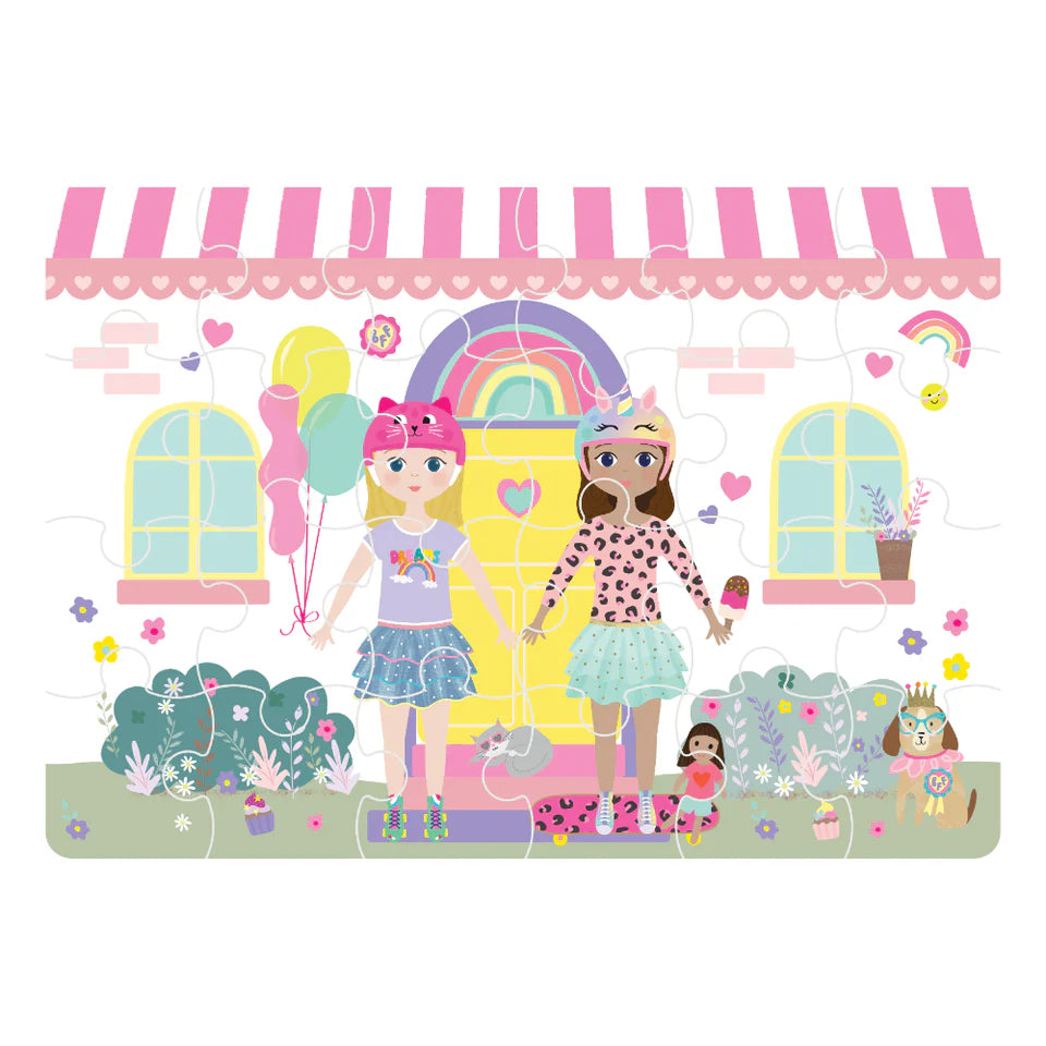 24 pc Mini Puzzle - Best Friends - Floss & Rock