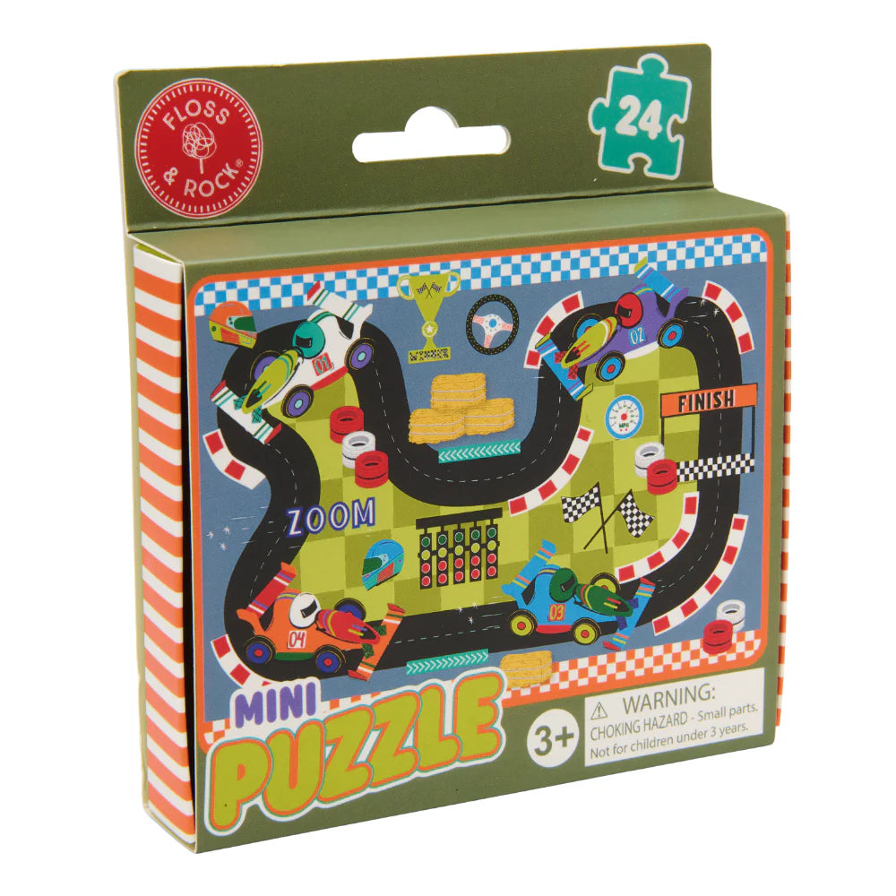 24 pc Mini Puzzle - Cars - Floss & Rock