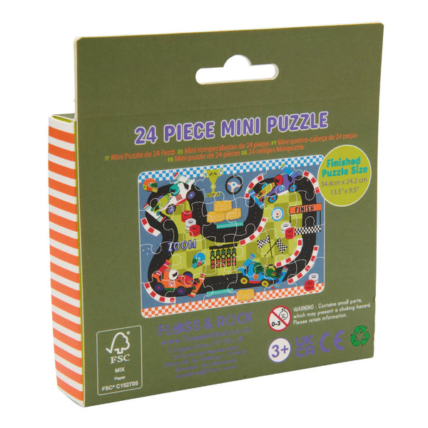 24 pc Mini Puzzle - Cars - Floss & Rock