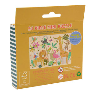 24 pc Mini Puzzle - Jungle - Floss & Rock