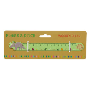 Wooden Ruler - Dinosaur - Floss & Rock