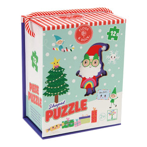 12 pc Shaped Jigsaw Puzzle - Christmas - Floss & Rock