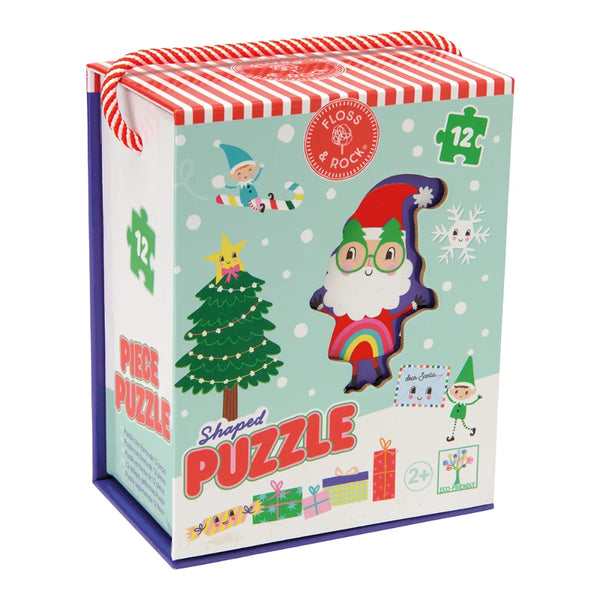 12 pc Shaped Jigsaw Puzzle - Christmas - Floss & Rock