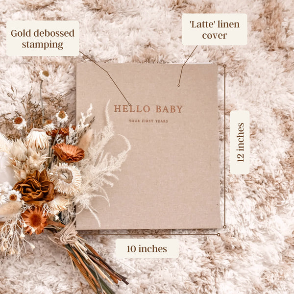 Fleur - Baby Memory Book - Peachly