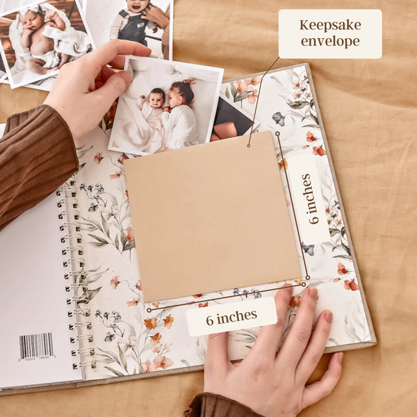 Fleur - Baby Memory Book - Peachly