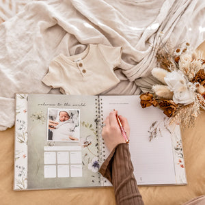 Fleur - Baby Memory Book - Peachly