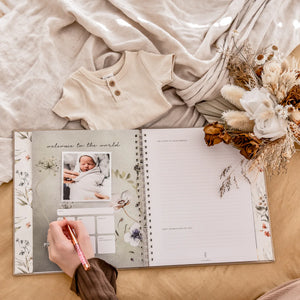 Fleur - Baby Memory Book - Peachly