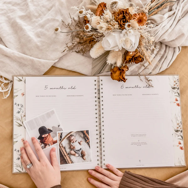 Fleur - Baby Memory Book - Peachly