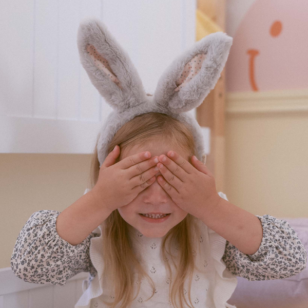 Fluffle Bunny Headband - Smoke - Olli Ella