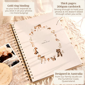 Forest - Baby Memory Book - Peachly