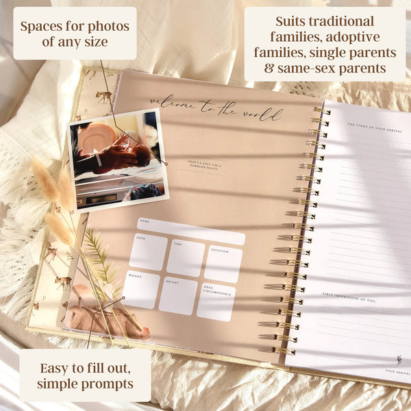 Forest - Baby Memory Book - Peachly
