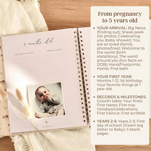 Forest - Baby Memory Book - Peachly