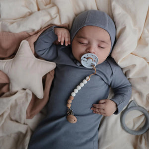 Moon Pacifier - 2 Pack Latex - Croissant & Cream - Frigg