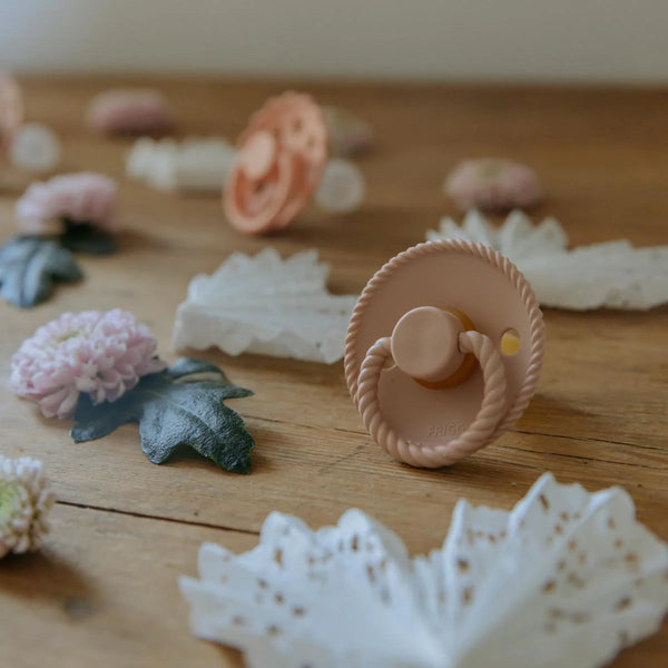 Rope Pacifier - 2 Pack Latex - Powder Blue and Ocean View - Frigg