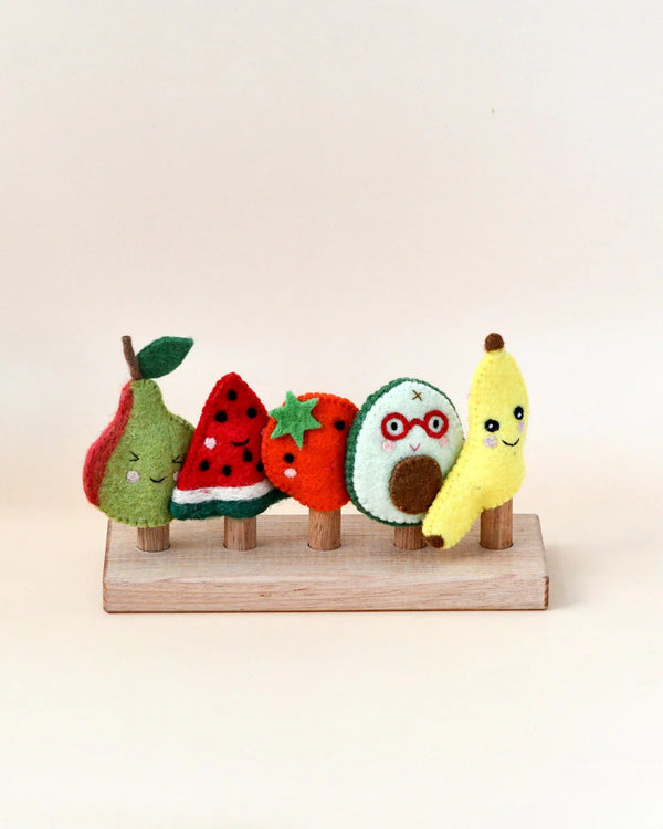 Felt Fruits - Finger Puppet Set - Tara's Treasures