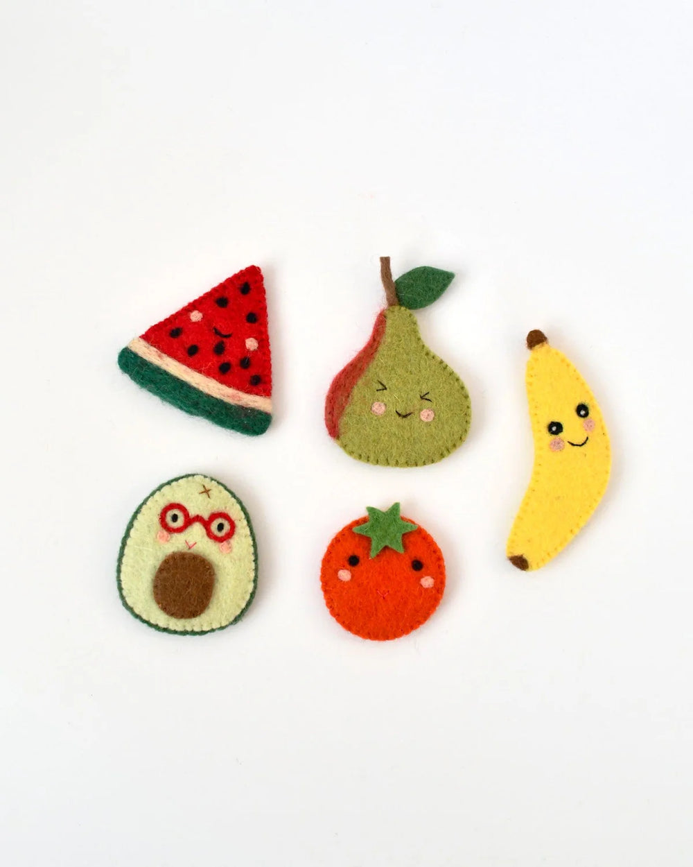 Felt Fruits - Finger Puppet Set - Tara's Treasures