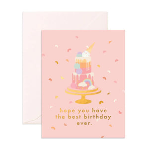 Best Birthday Cake Greeting Card - Fox & Fallow