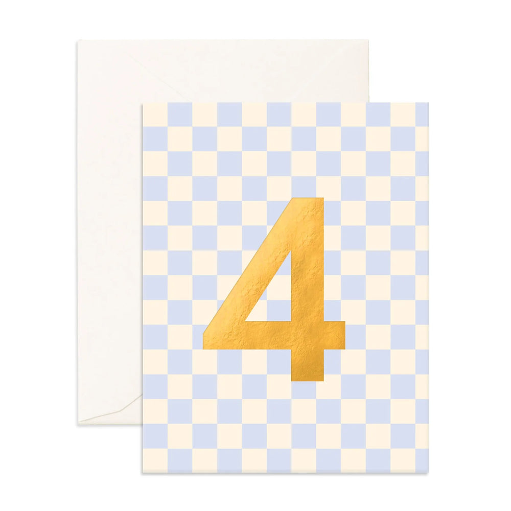 No. 4 Party Greeting Card - Fox & Fallow
