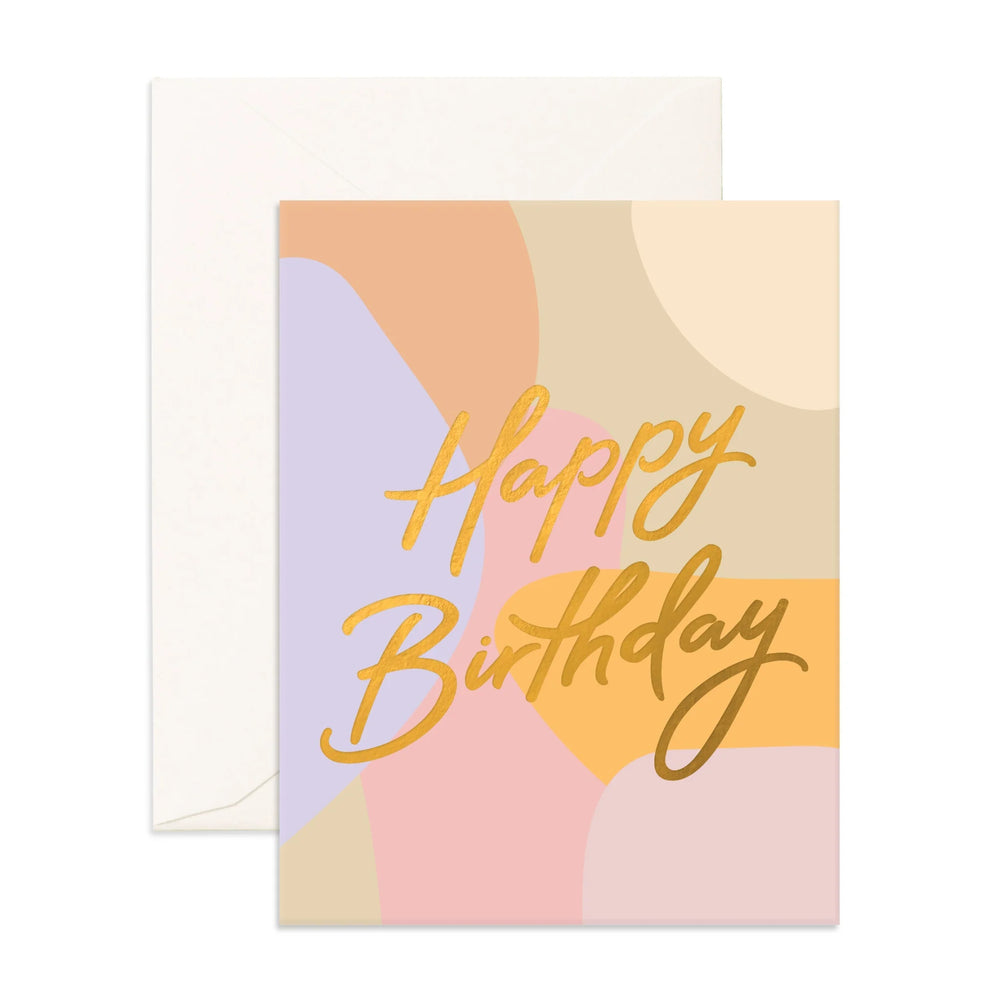 Happy Birthday Paint Greeting Card - Fox & Fallow