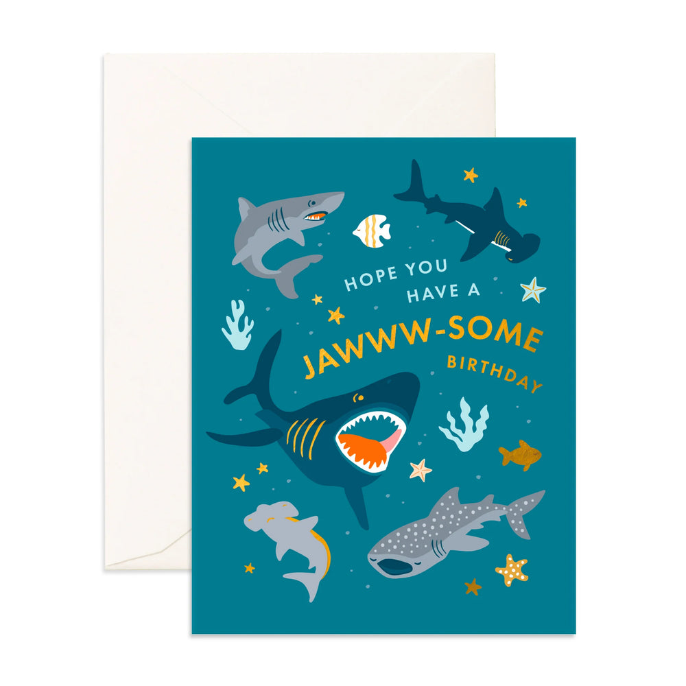 Jawww-some Birthday Greeting Card - Fox & Fallow