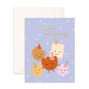 Five Little Monsters Greeting Card - Fox & Fallow