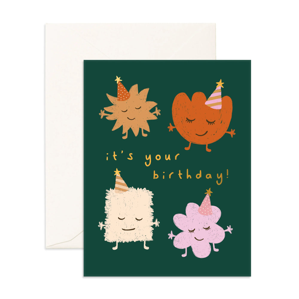 Four Little Monsters Greeting Card - Fox & Fallow