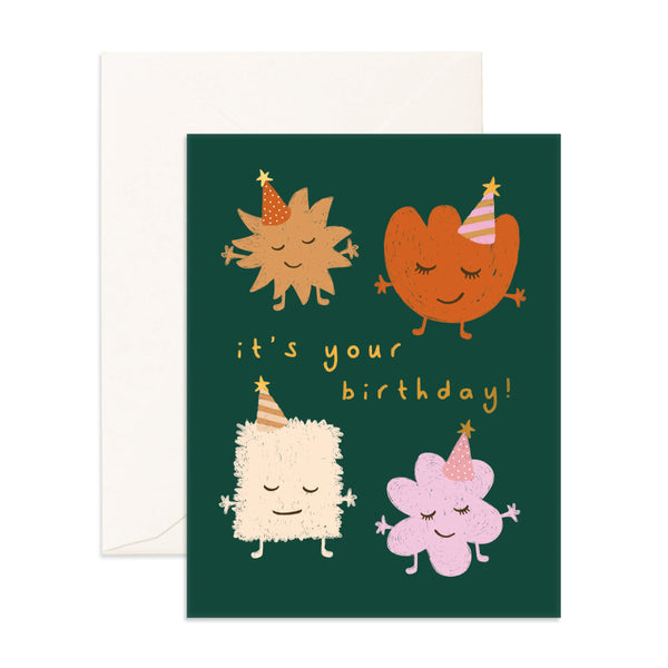 Four Little Monsters Greeting Card - Fox & Fallow