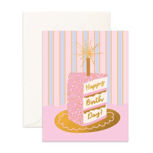 Birthday Cake Slice Greeting Card - Fox & Fallow