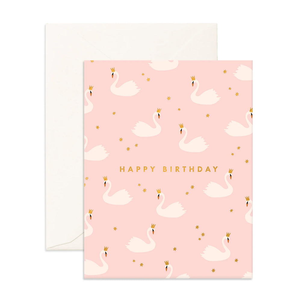 Birthday Swans Greeting Card - Fox & Fallow