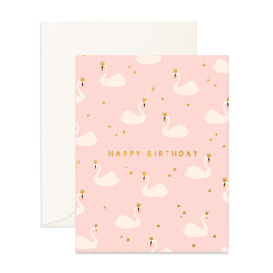 Birthday Swans Greeting Card - Fox & Fallow