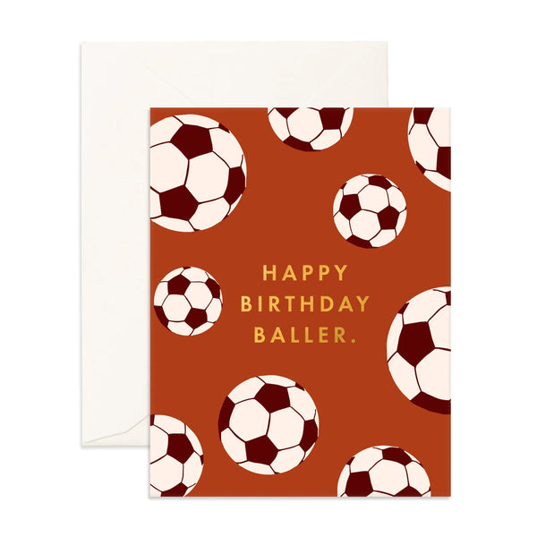 Birthday Soccer Baller Greeting Card - Fox & Fallow