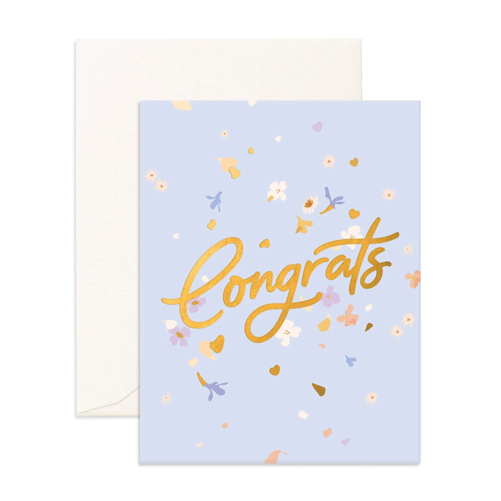 *Congrats Flowerbomb Greeting Card - Fox & Fallow