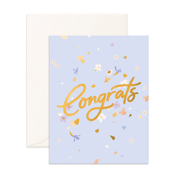 *Congrats Flowerbomb Greeting Card - Fox & Fallow