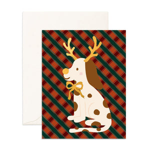 Christmas Puppy Greeting Card - Fox & Fallow