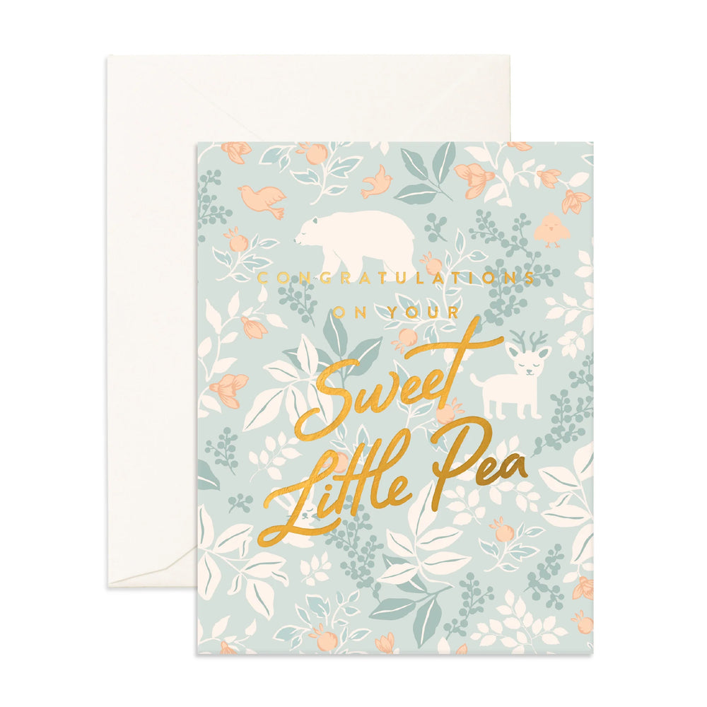 Sweet Pea Forest Friends Greeting Card - Fox & Fallow